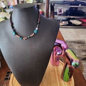 925 sterling silver necklace with beads